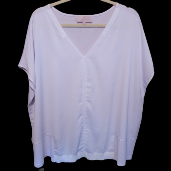 Laurie Felt V-neck short sleeve top - Picture 1 of 8